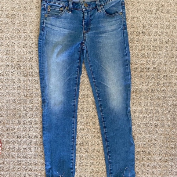 Ag Adriano Goldschmied women’s stilt roll-up Blue Skinny Jeans size 26 - Picture 1 of 4